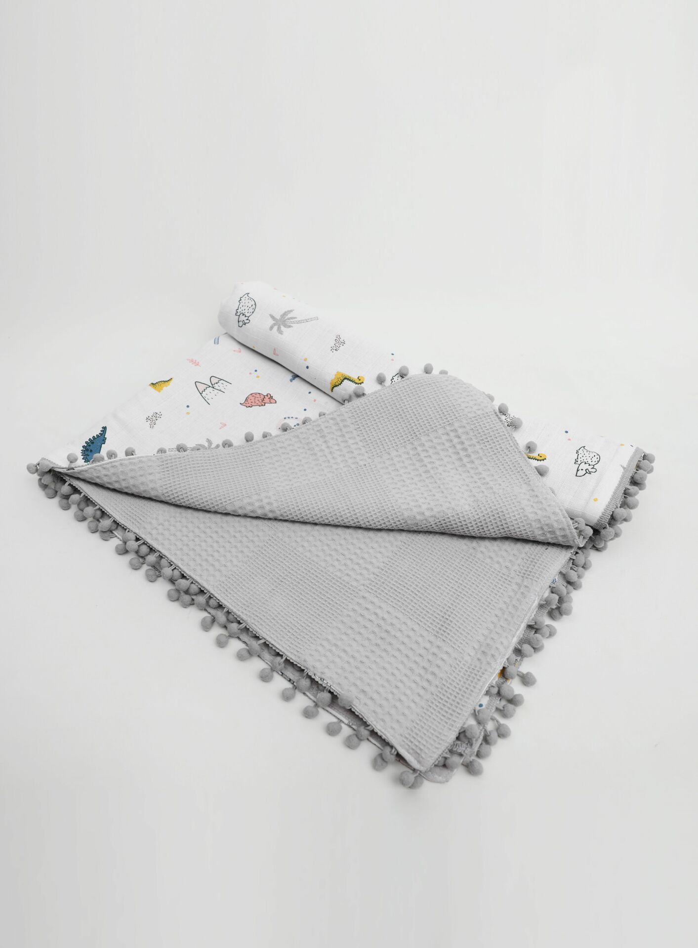 Müslin Pike Battaniye 100% pamuk 110x100 Ölçülerinde Bebek Battaniyesi