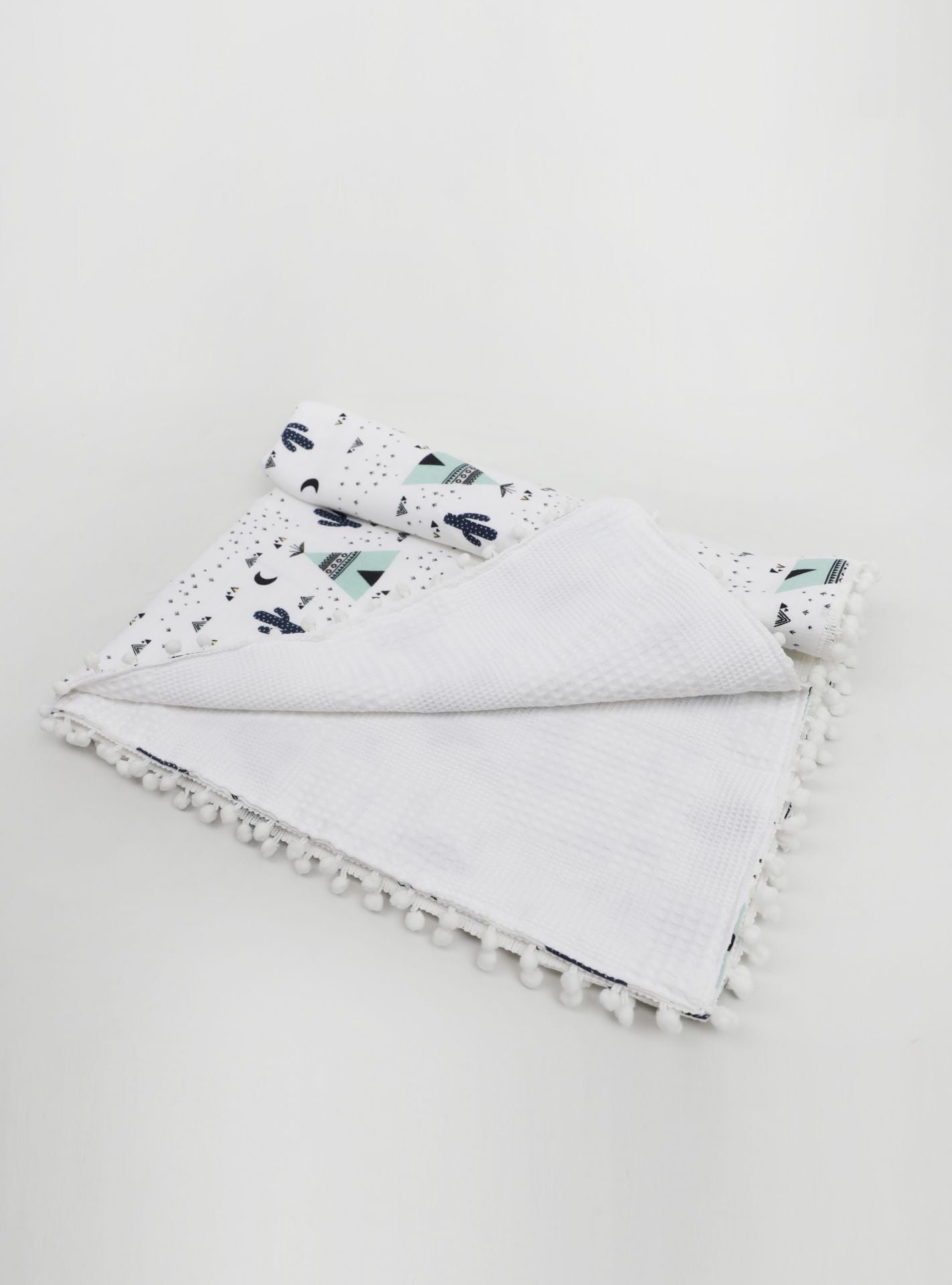 Müslin Pike Battaniye 100% pamuk 110x100 Ölçülerinde Bebek Battaniyesi