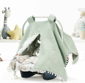 Puset Örtüsü  Minder ve Çarşafı %100 Pamuk Pike ve Müslin Kumaştan