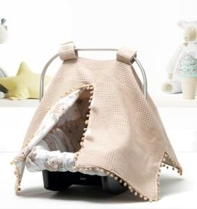 Puset Örtüsü  Minder ve Çarşafı %100 Pamuk Pike ve Müslin Kumaştan