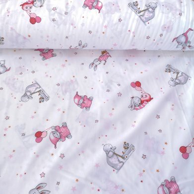 Uyku Arkadaşı Poplin Kumaş Pembe