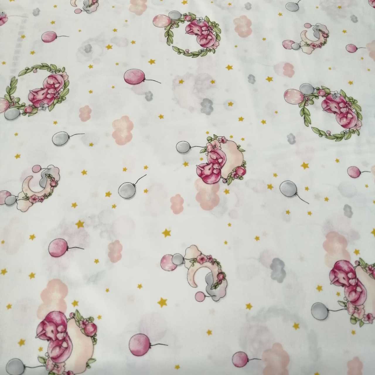 Uyuyan Unicorn Poplin Kumaş