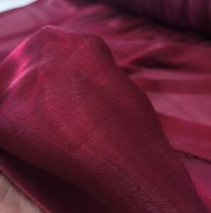 Apple Organze Kumaş Bordo