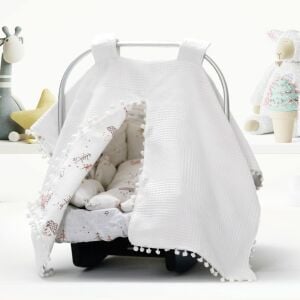 Puset Örtüsü  Minder ve Çarşafı %100 Pamuk Pike ve Müslin Kumaştan