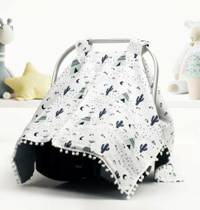 Puset Örtüsü  Minder ve Çarşafı %100 Pamuk Pike ve Müslin Kumaştan