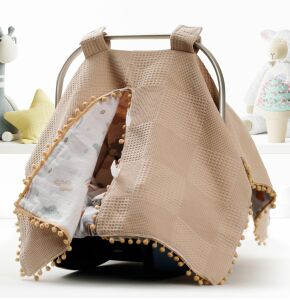 Puset Örtüsü  Minder ve Çarşafı %100 Pamuk Pike ve Müslin Kumaştan