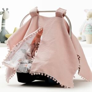 Puset Örtüsü  Minder ve Çarşafı %100 Pamuk Pike ve Müslin Kumaştan