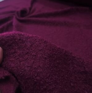 Bordo Teddy Buklet Kumaş