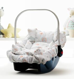 Puset Örtüsü  Minder ve Çarşafı %100 Pamuk Pike ve Müslin Kumaştan