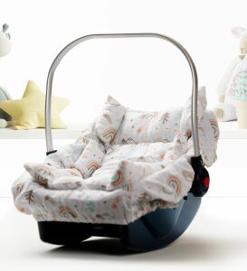 Puset Örtüsü  Minder ve Çarşafı %100 Pamuk Pike ve Müslin Kumaştan