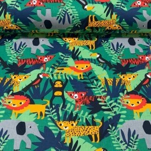 Jungle Poplin Kumaş
