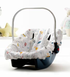 Puset Örtüsü  Minder ve Çarşafı %100 Pamuk Pike ve Müslin Kumaştan