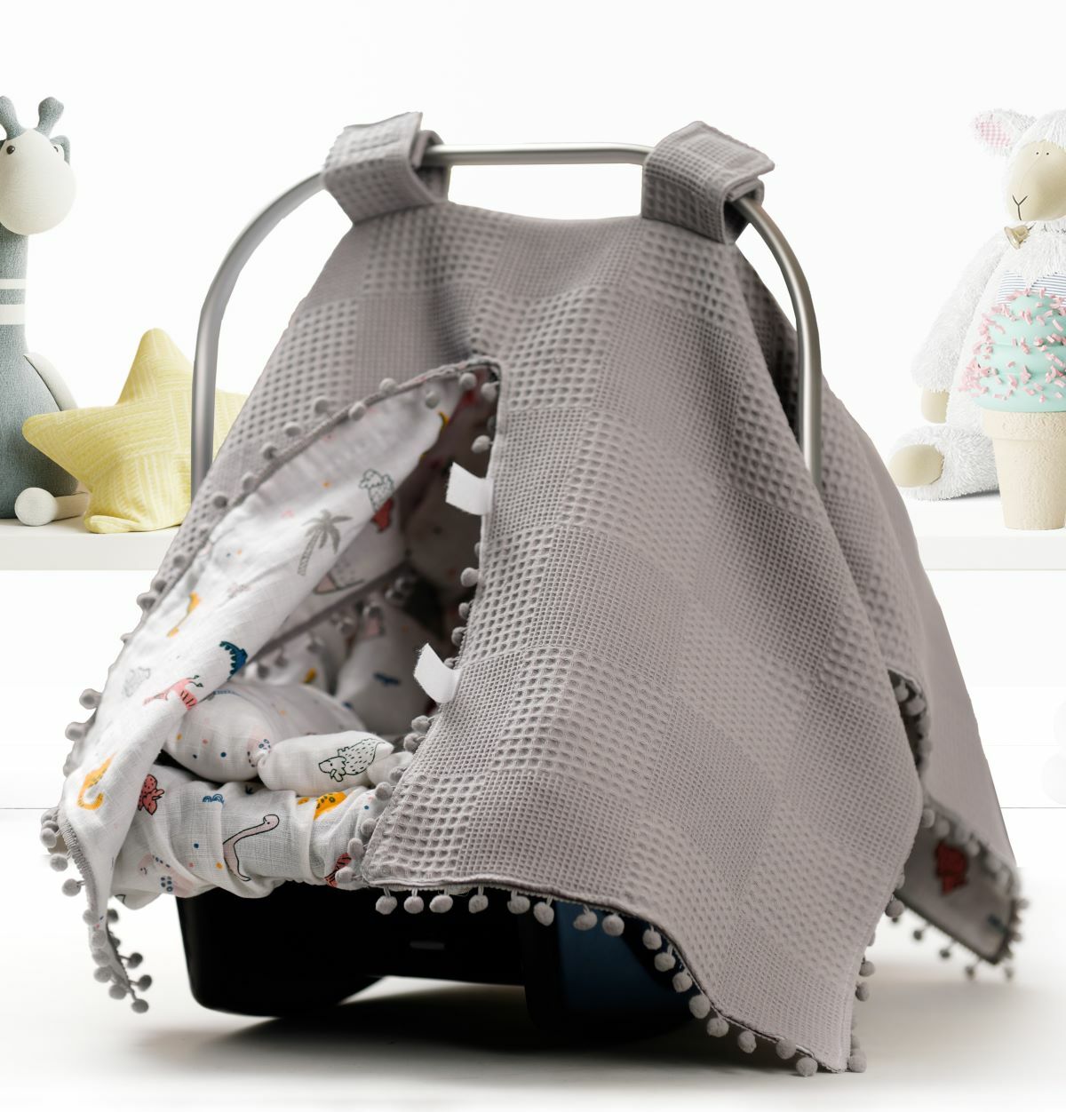 Puset Örtüsü  Minder ve Çarşafı %100 Pamuk Pike ve Müslin Kumaştan