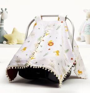 Puset Örtüsü  ve Minder  %100 Pamuk Pike ve Müslin Kumaştan