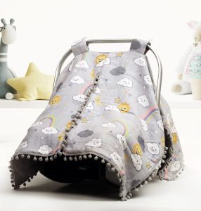 Puset Örtüsü  ve Minder  %100 Pamuk Pike ve Müslin Kumaştan