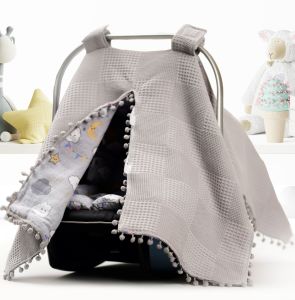 Puset Örtüsü  ve Minder  %100 Pamuk Pike ve Müslin Kumaştan