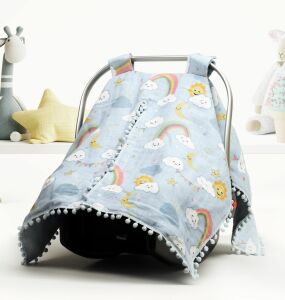 Puset Örtüsü  ve Minder  %100 Pamuk Pike ve Müslin Kumaştan