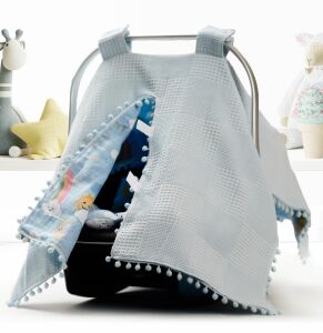 Puset Örtüsü  ve Minder  %100 Pamuk Pike ve Müslin Kumaştan