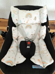 Puset Örtüsü  ve Minder  %100 Pamuk Pike ve Müslin Kumaştan