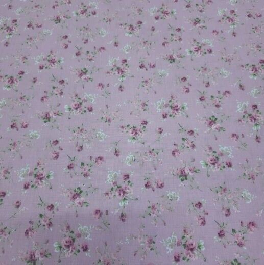 Küçük Çiçekler Poplin Kumaş pembe