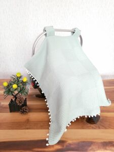 Puset Örtüsü  ve Minder  %100 Pamuk Pike ve Müslin Kumaştan