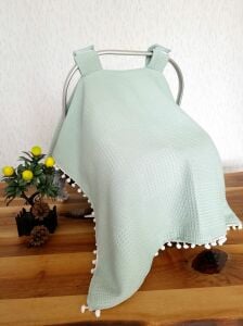 Puset Örtüsü  ve Minder  %100 Pamuk Pike ve Müslin Kumaştan