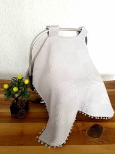 Puset Örtüsü  ve Minder  %100 Pamuk Pike ve Müslin Kumaştan