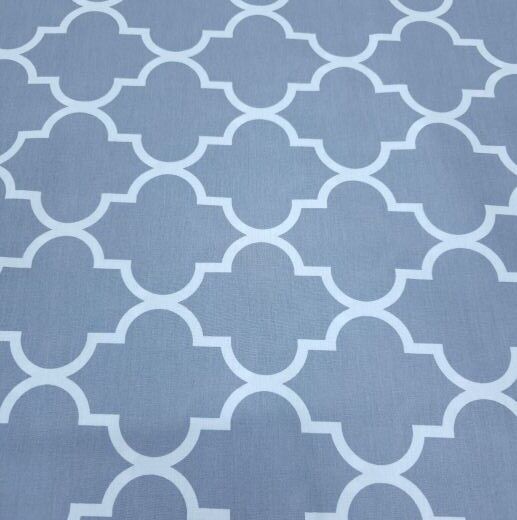 Damask Poplin Kumaş gri