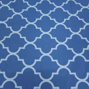 Damask Poplin Kumaş indigo