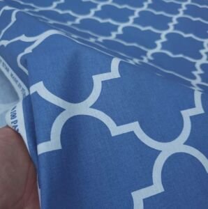Damask Poplin Kumaş indigo