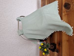 Puset Örtüsü  ve Minder  %100 Pamuk Pike ve Müslin Kumaştan