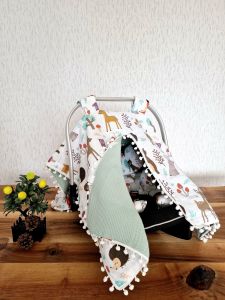 Puset Örtüsü  ve Minder  %100 Pamuk Pike ve Müslin Kumaştan