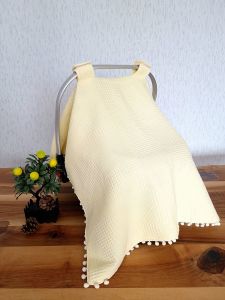 Puset Örtüsü  ve Minder  %100 Pamuk Pike ve Müslin Kumaştan