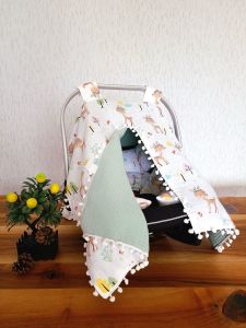 Puset Örtüsü  ve Minder  %100 Pamuk Pike ve Müslin Kumaştan