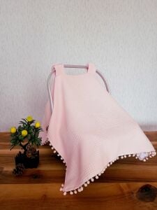 Puset Örtüsü  ve Minder  %100 Pamuk Pike ve Müslin Kumaştan