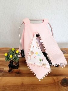 Puset Örtüsü  ve Minder  %100 Pamuk Pike ve Müslin Kumaştan