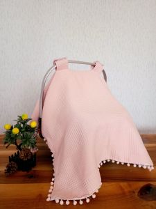 Puset Örtüsü  ve Minder  %100 Pamuk Pike ve Müslin Kumaştan