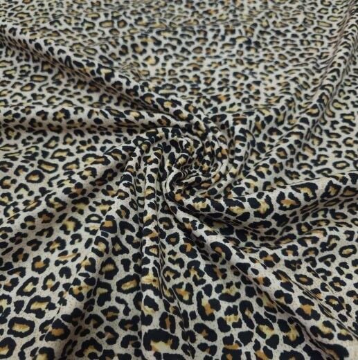 Çıtır Leopar Süprem Penye Kumaş