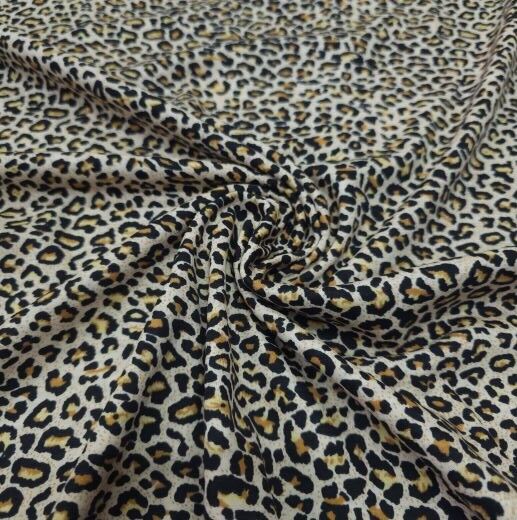 Çıtır Leopar Süprem Penye Kumaş
