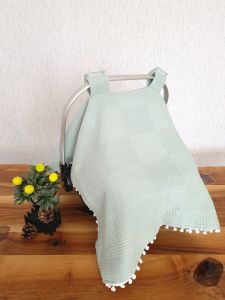 Puset Örtüsü  ve Minder  %100 Pamuk Pike ve Müslin Kumaştan