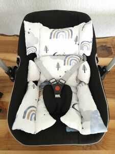 Puset Örtüsü  ve Minder  %100 Pamuk Pike ve Müslin Kumaştan