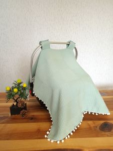 Puset Örtüsü  ve Minder  %100 Pamuk Pike ve Müslin Kumaştan