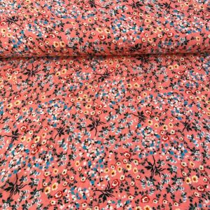 Ufak Çiçekli Viskon Kumaşlar pembe