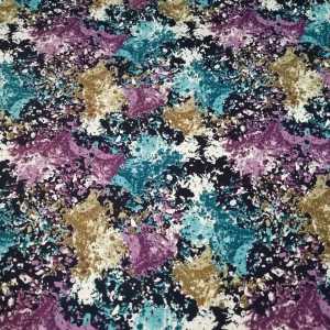 Batik Desen Mor Viskon Kumaş