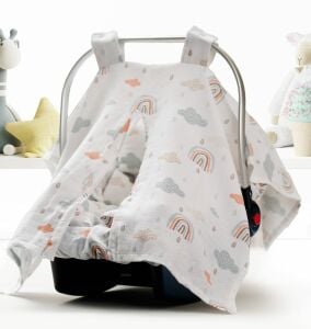 Puset Örtüsü Minder  ve Çarşafı %100 Pamuk Müslin Kumaştan