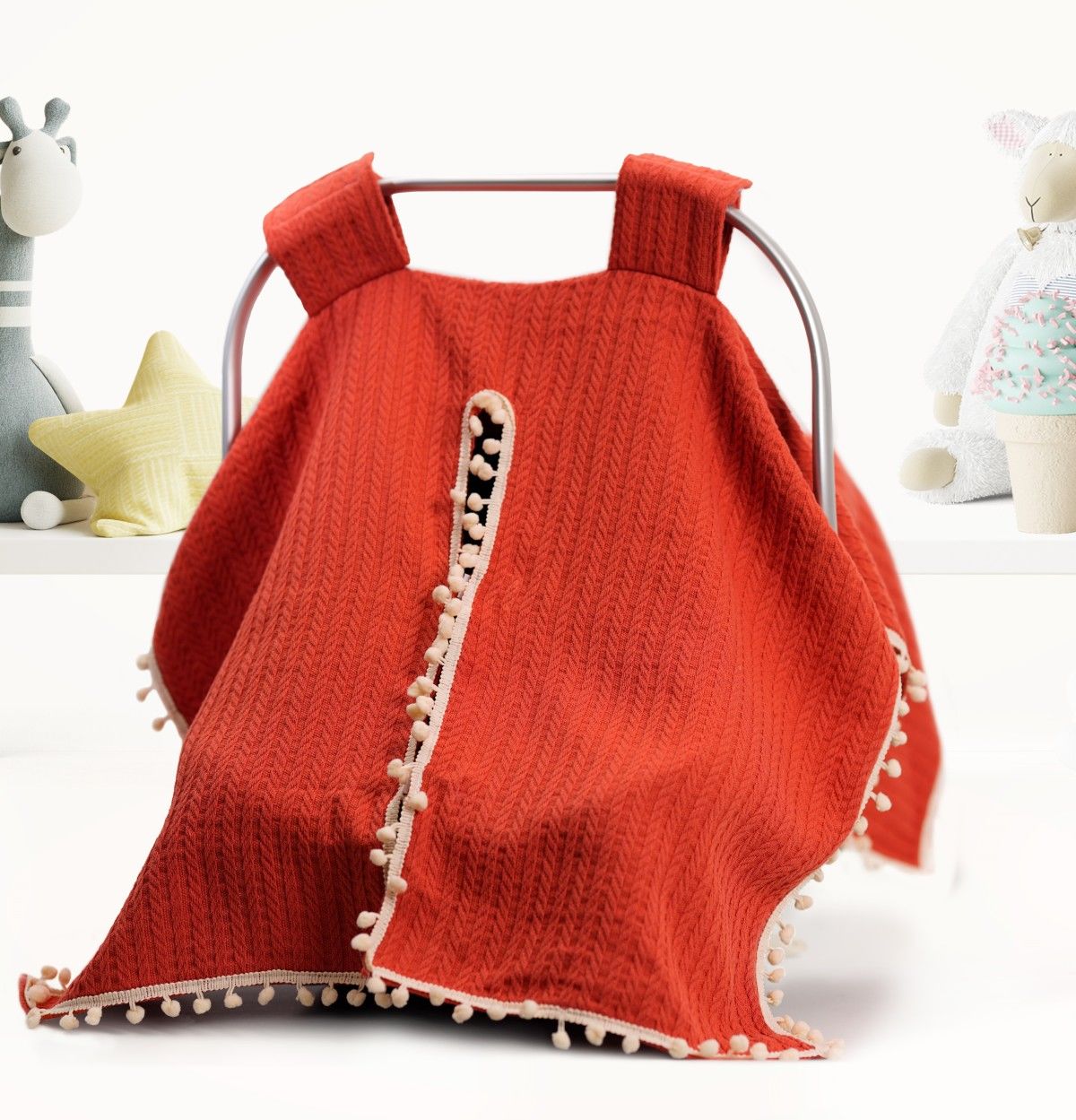 Puset örtüsü örgü pikeden 100% Pamuk kiremit