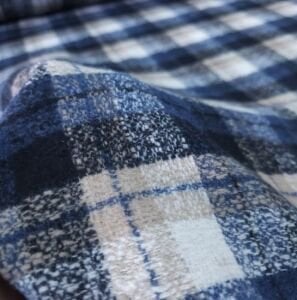 Soft Klasik Oduncu Kumaş Mavi