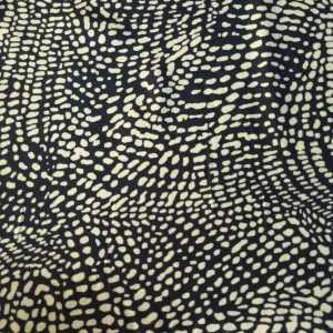 Damlacıklar Lacivert Viskon Kumaş