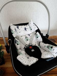 Puset Örtüsü  ve Minder  %100 Pamuk Müslin Kumaştan