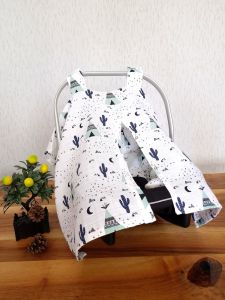 Puset Örtüsü  ve Minder  %100 Pamuk Müslin Kumaştan